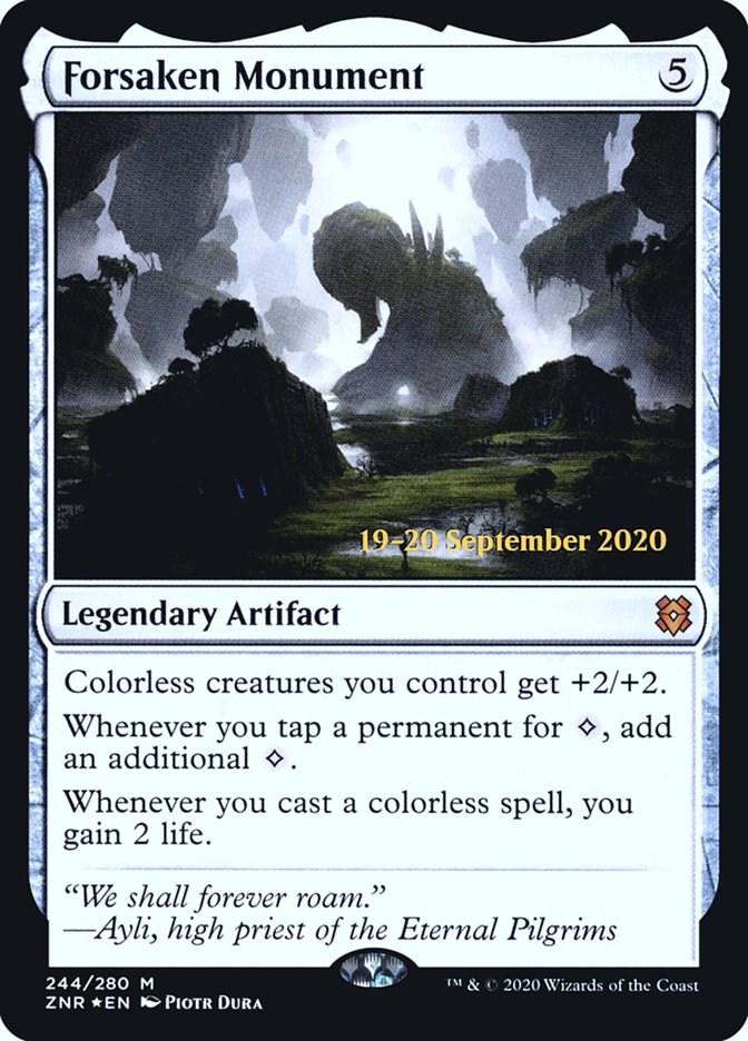 Forsaken Monument [Zendikar Rising Prerelease Promos] | Clutch Gaming