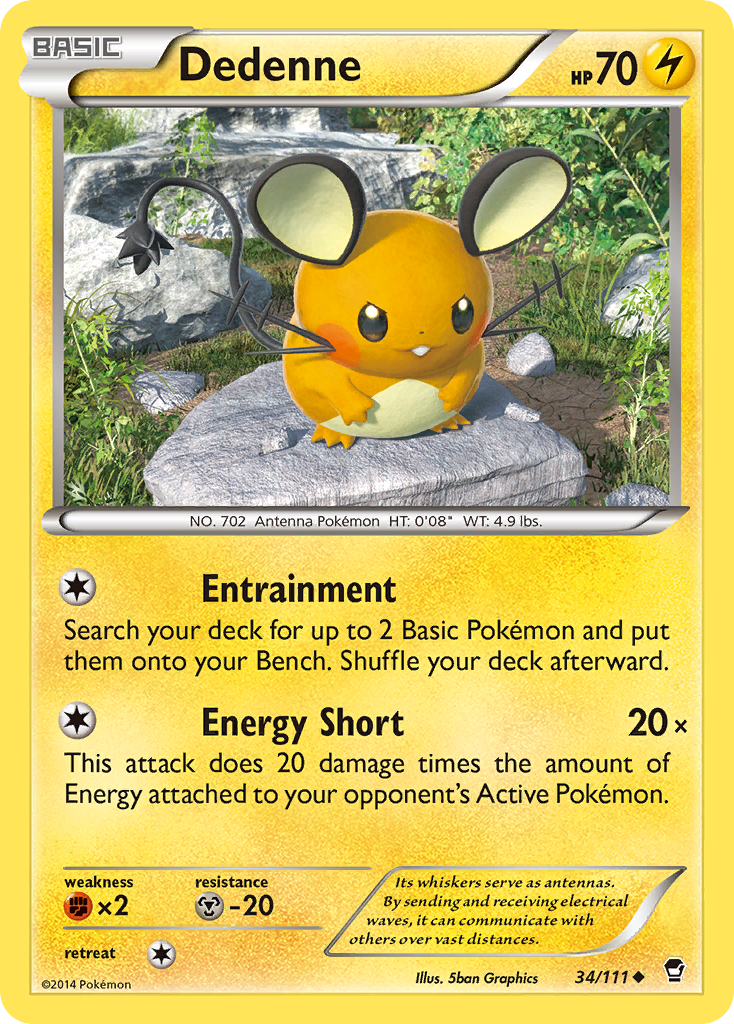 Dedenne (34/111) [XY: Furious Fists] | Clutch Gaming