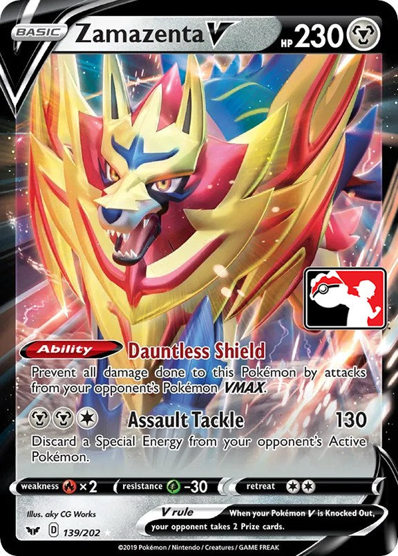 Zamazenta V (139/202) [Prize Pack Series One] | Clutch Gaming