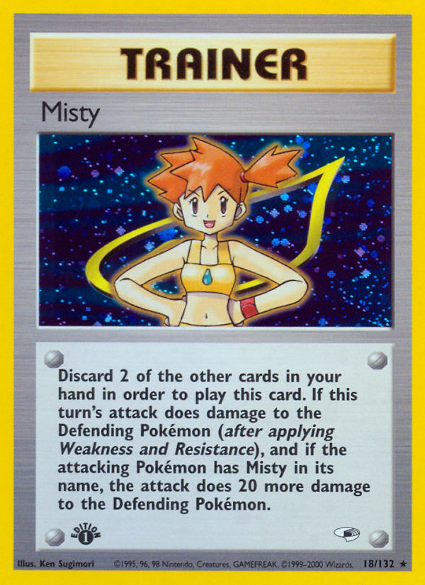 Misty (18/132) [Gym Heroes 1st Edition] | Clutch Gaming