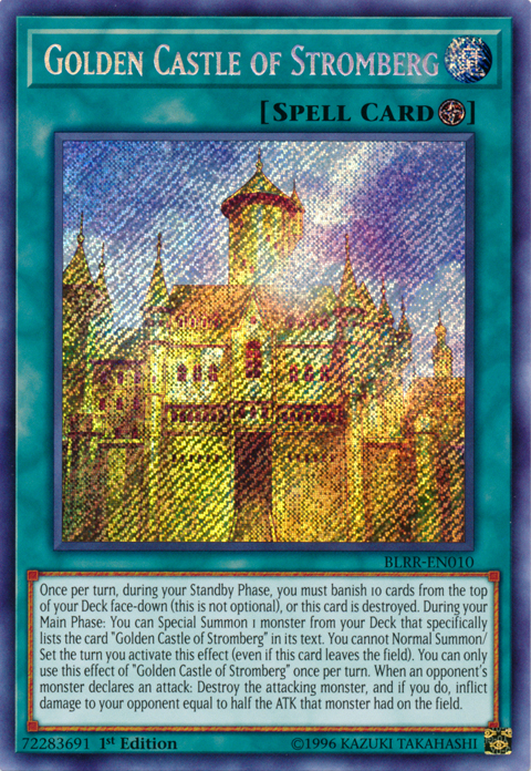 Golden Castle of Stromberg [BLRR-EN010] Secret Rare | Clutch Gaming