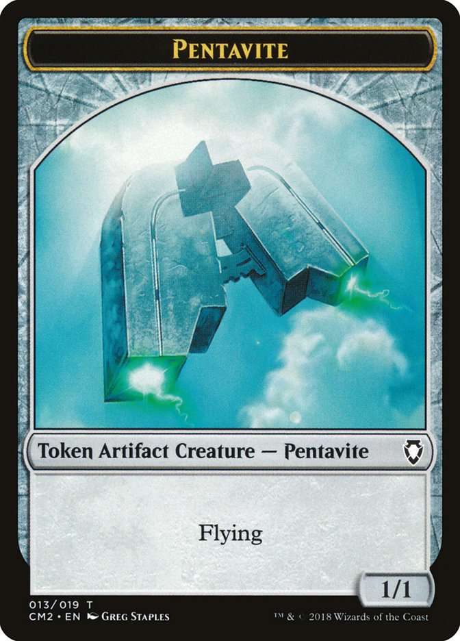 Pentavite Token [Commander Anthology Volume II Tokens] | Clutch Gaming