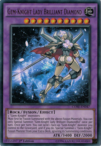 Gem-Knight Lady Brilliant Diamond [CORE-EN047] Ultra Rare | Clutch Gaming