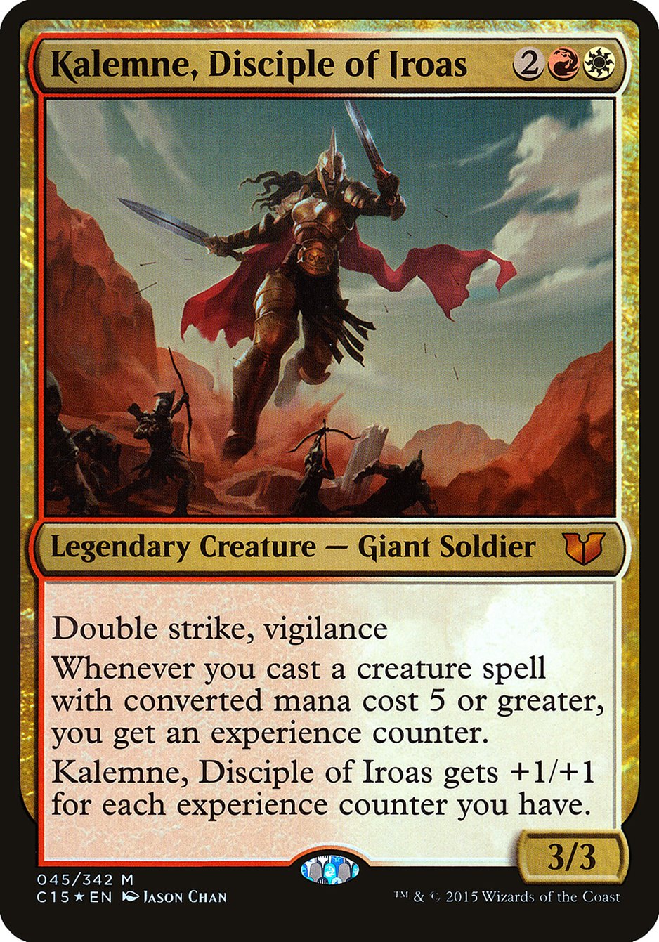 Kalemne, Disciple of Iroas (Oversized) [Commander 2015 Oversized] | Clutch Gaming