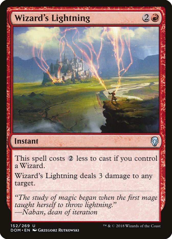 Wizard's Lightning [Dominaria] | Clutch Gaming