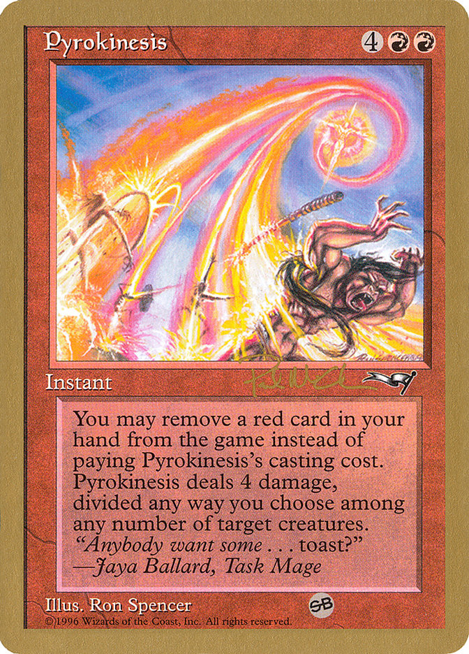 Pyrokinesis (Paul McCabe) (SB) [World Championship Decks 1997] | Clutch Gaming