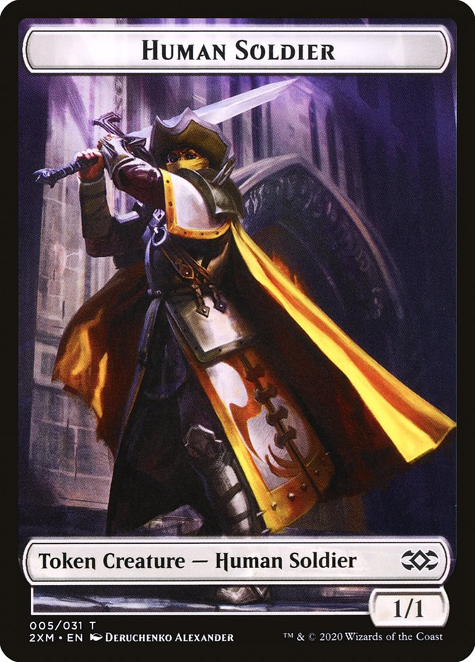 Human Soldier Token [Double Masters Tokens] | Clutch Gaming