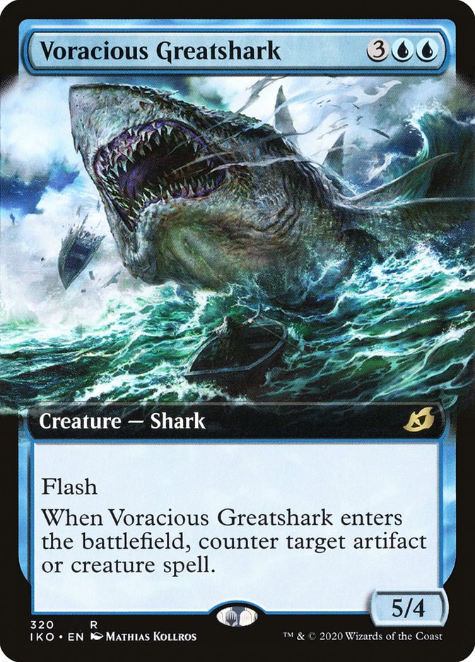 Voracious Greatshark (Extended Art) [Ikoria: Lair of Behemoths] | Clutch Gaming