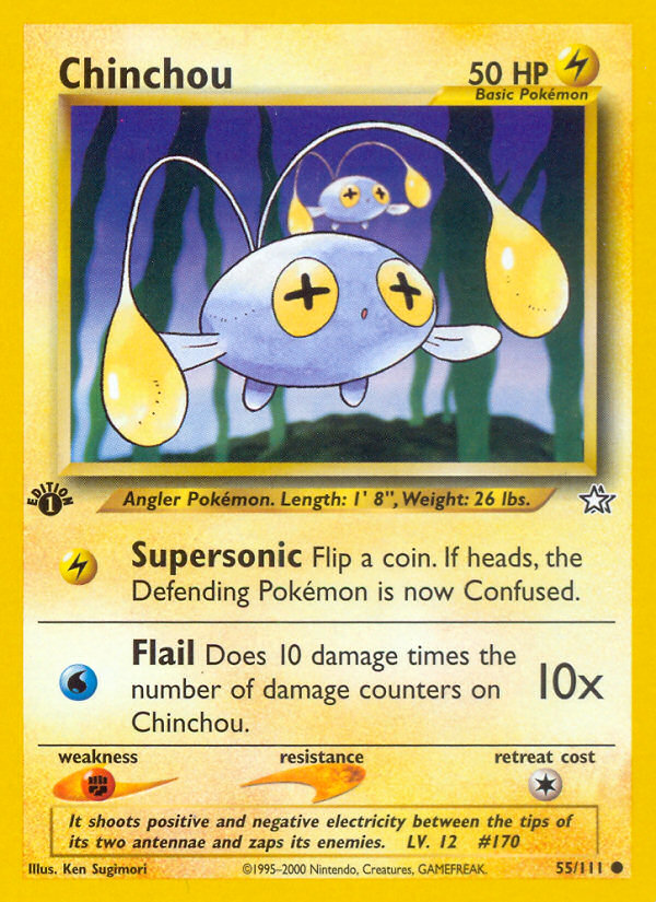 Chinchou (55/111) [Neo Genesis 1st Edition] | Clutch Gaming