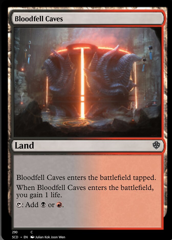 Bloodfell Caves [Starter Commander Decks] | Clutch Gaming