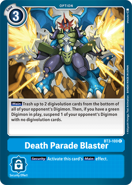 Death Parade Blaster [BT3-100] [Release Special Booster Ver.1.5] | Clutch Gaming