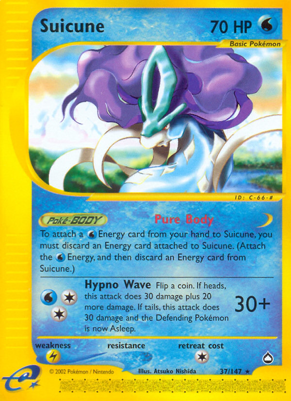 Suicune (37/147) [Aquapolis] | Clutch Gaming