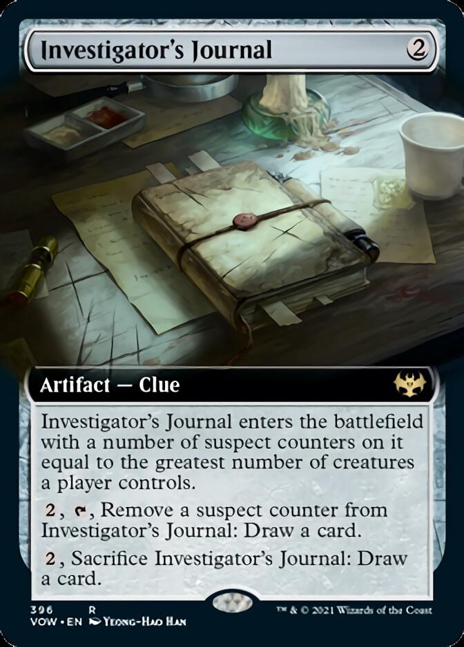 Investigator's Journal (Extended Art) [Innistrad: Crimson Vow] | Clutch Gaming