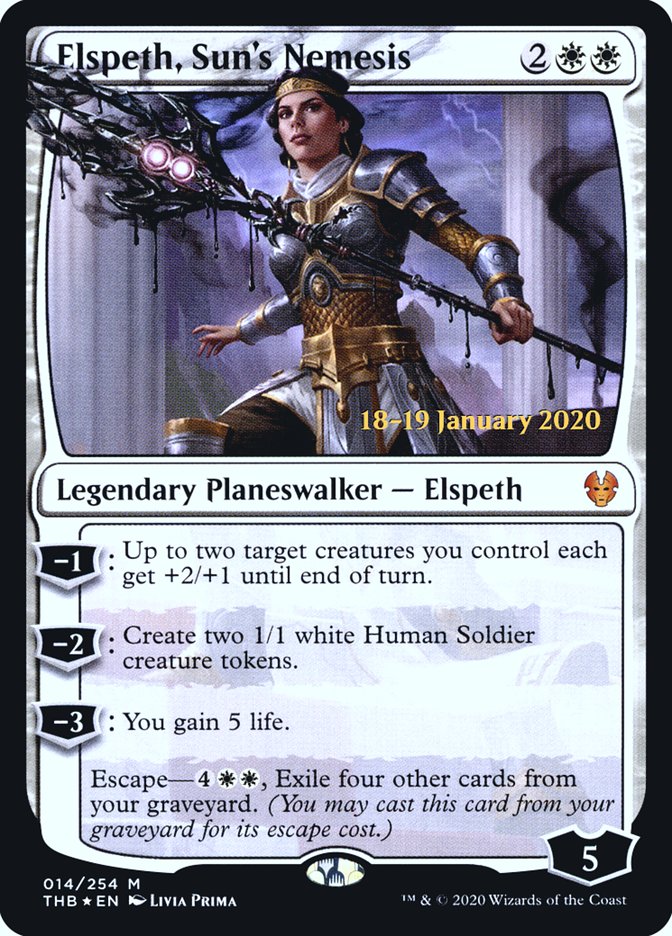 Elspeth, Sun's Nemesis [Theros Beyond Death Prerelease Promos] | Clutch Gaming