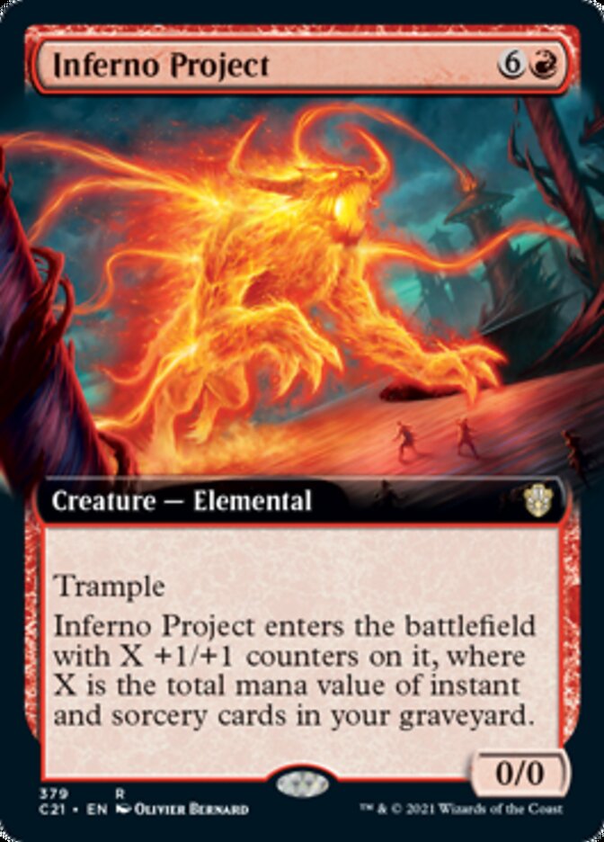 Inferno Project (Extended Art) [Commander 2021] | Clutch Gaming