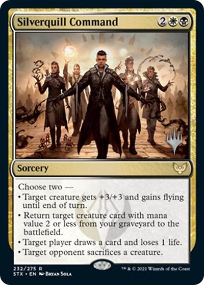 Silverquill Command (Promo Pack) [Strixhaven: School of Mages Promos] | Clutch Gaming