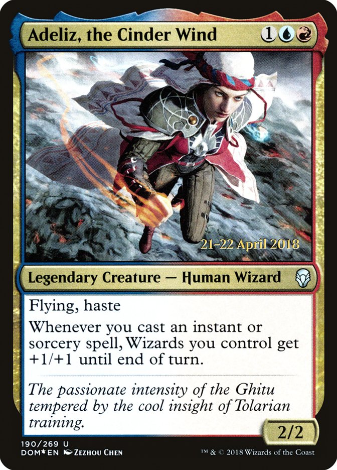 Adeliz, the Cinder Wind [Dominaria Prerelease Promos] | Clutch Gaming