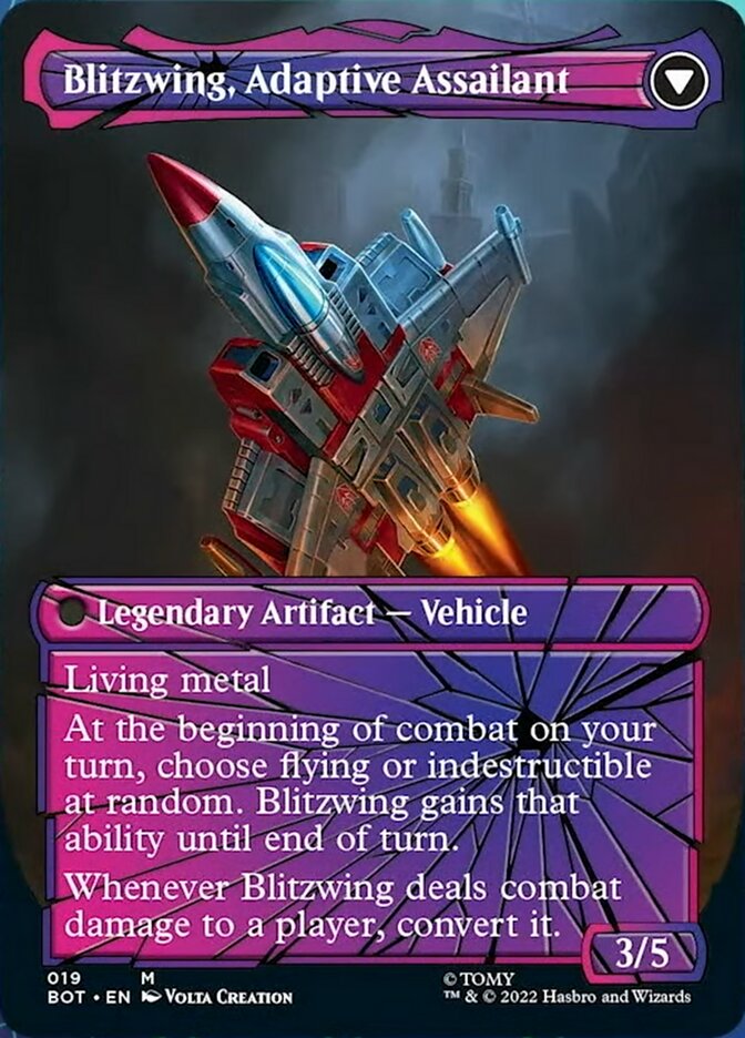 Blitzwing, Cruel Tormentor // Blitzwing, Adaptive Assailant (Shattered Glass) [Transformers] | Clutch Gaming