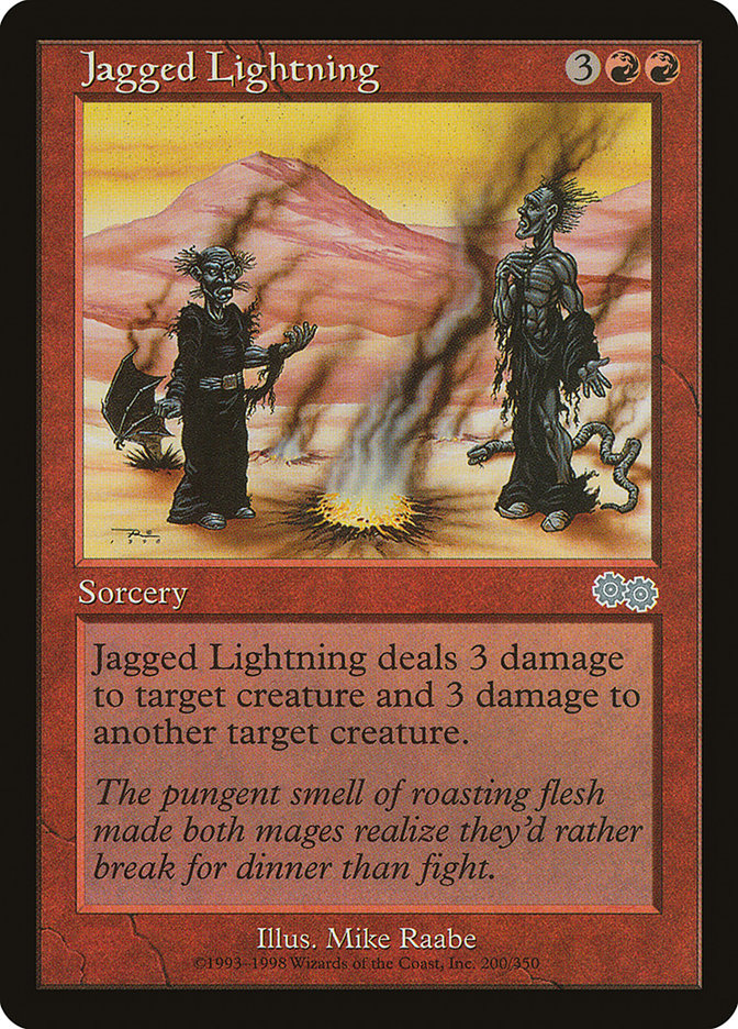 Jagged Lightning [Urza's Saga] | Clutch Gaming