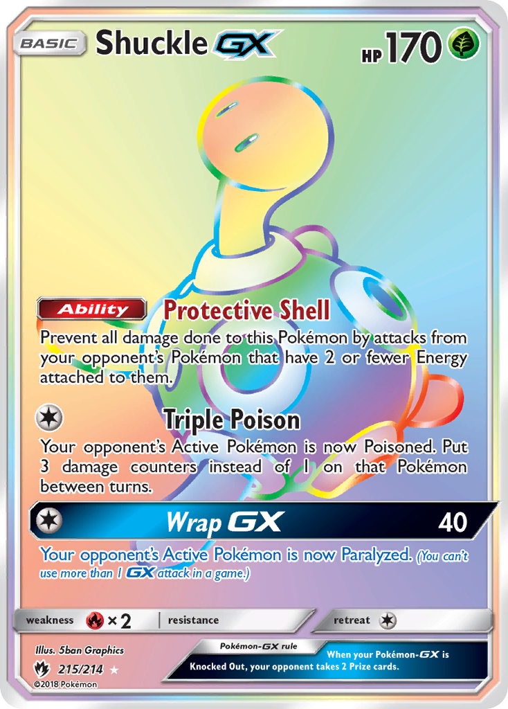 Shuckle GX (215/214) [Sun & Moon: Lost Thunder] | Clutch Gaming