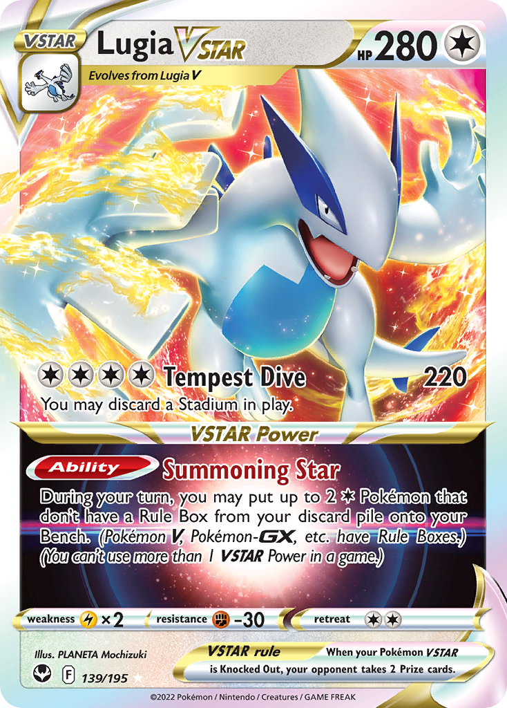 Lugia VSTAR (139/195) (Jumbo Card) [Sword & Shield: Silver Tempest] | Clutch Gaming