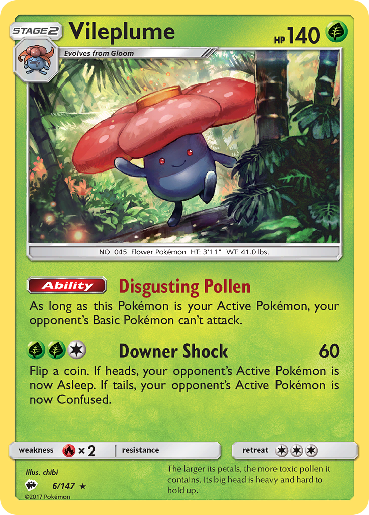 Vileplume (6/147) [Sun & Moon: Burning Shadows] | Clutch Gaming