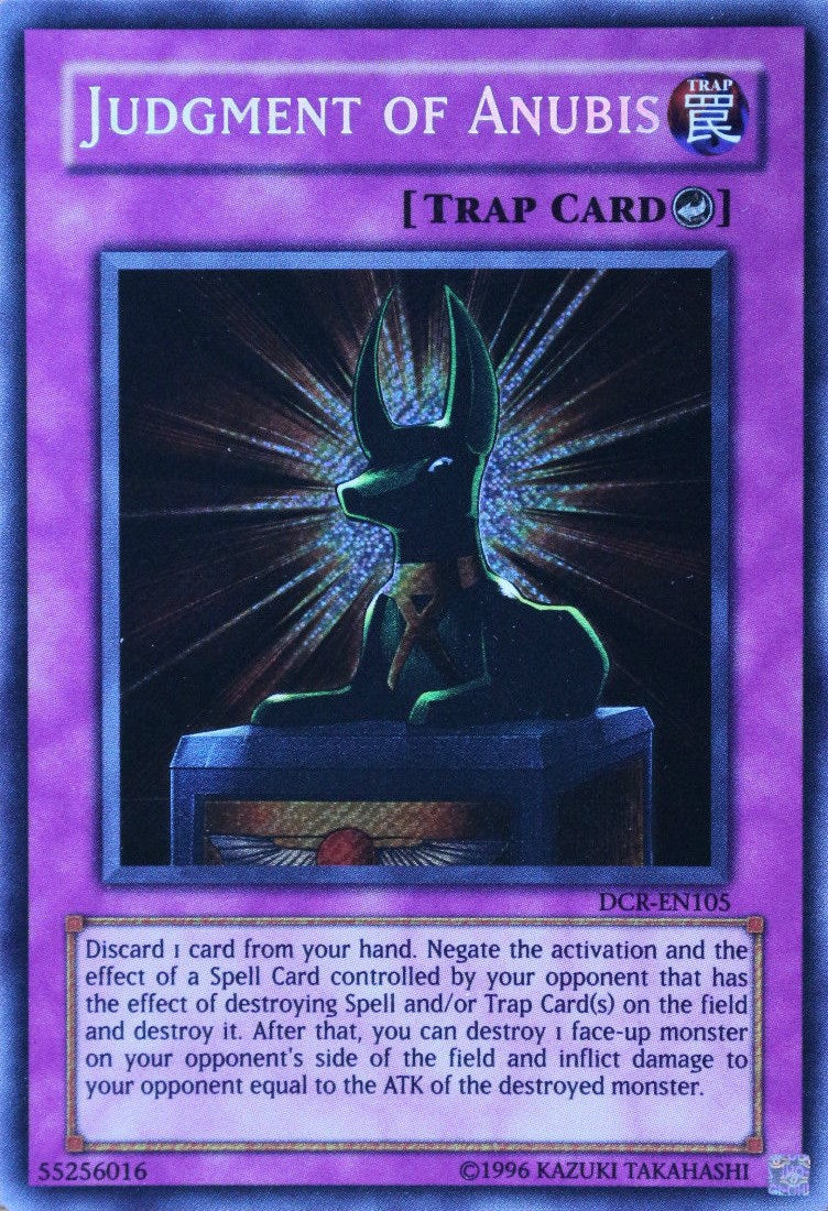 Judgment of Anubis [DCR-EN105] Secret Rare | Clutch Gaming