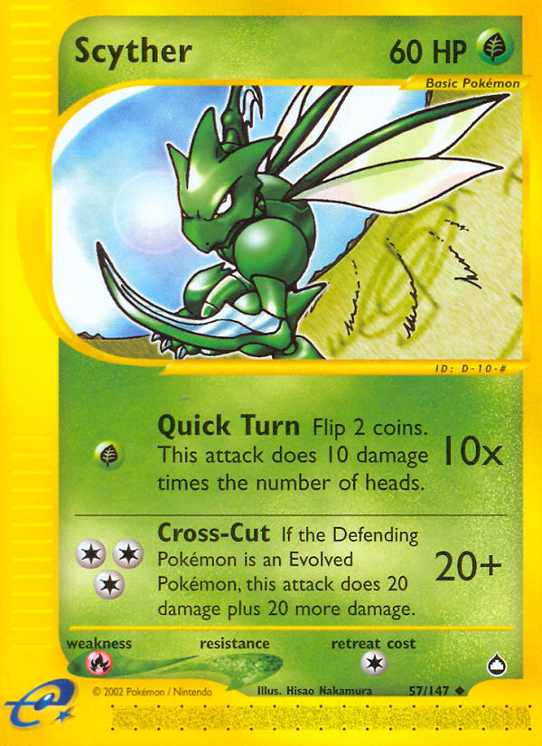 Scyther (57/147) [Aquapolis] | Clutch Gaming