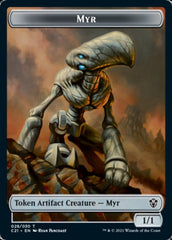 Myr // Treasure Double-Sided Token [Commander 2021 Tokens] | Clutch Gaming