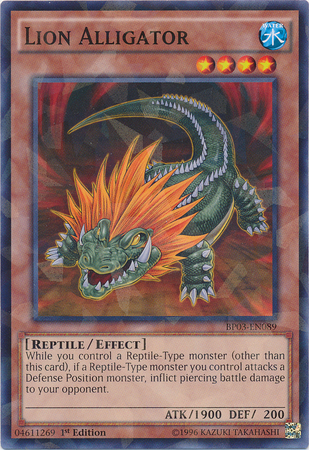 Lion Alligator [BP03-EN089] Shatterfoil Rare | Clutch Gaming