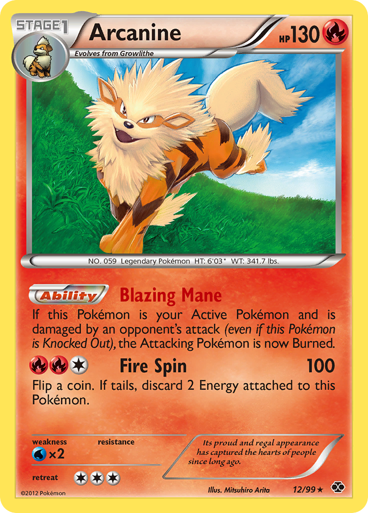 Arcanine (12/99) [Black & White: Next Destinies] | Clutch Gaming