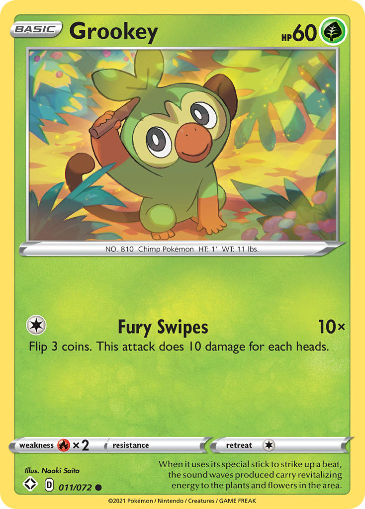 Grookey (011/072) [Sword & Shield: Shining Fates] | Clutch Gaming