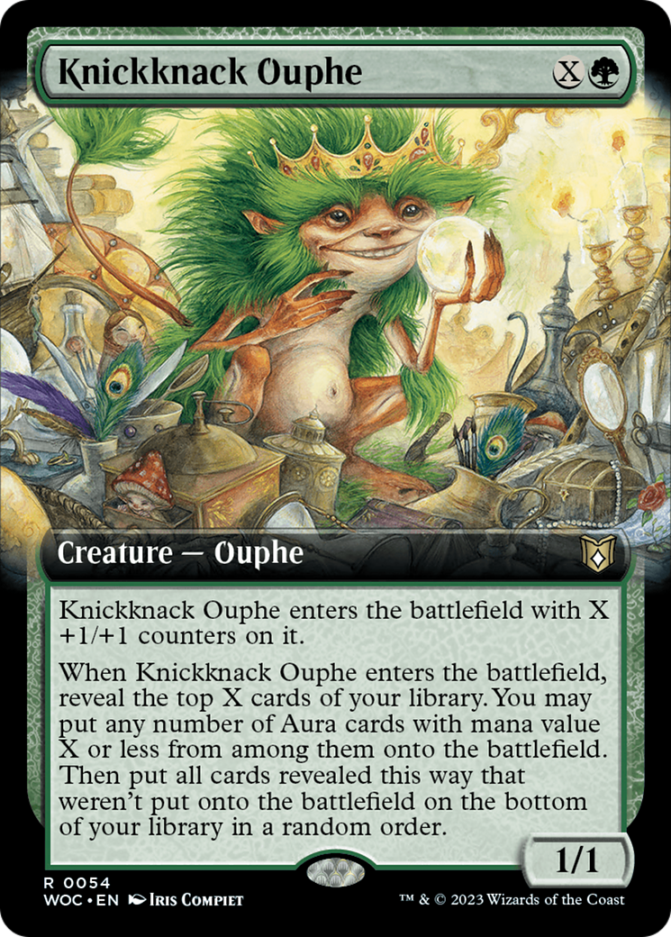 Knickknack Ouphe (Extended Art) [Wilds of Eldraine Commander] | Clutch Gaming