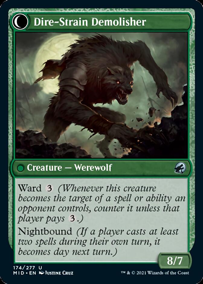 Burly Breaker // Dire-Strain Demolisher [Innistrad: Midnight Hunt] | Clutch Gaming