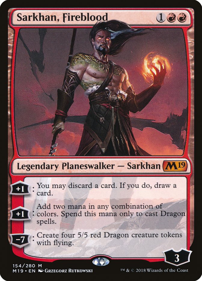 Sarkhan, Fireblood [Core Set 2019] | Clutch Gaming