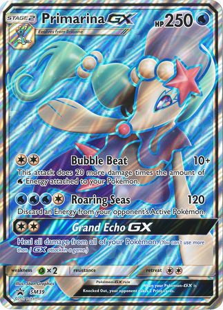 Primarina GX (SM39) (Jumbo Card) [Sun & Moon: Black Star Promos] | Clutch Gaming