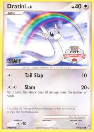 Dratini (91/146) (City Championship Promo Staff) [Diamond & Pearl: Legends Awakened] | Clutch Gaming