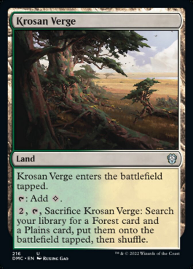 Krosan Verge [Dominaria United Commander] | Clutch Gaming