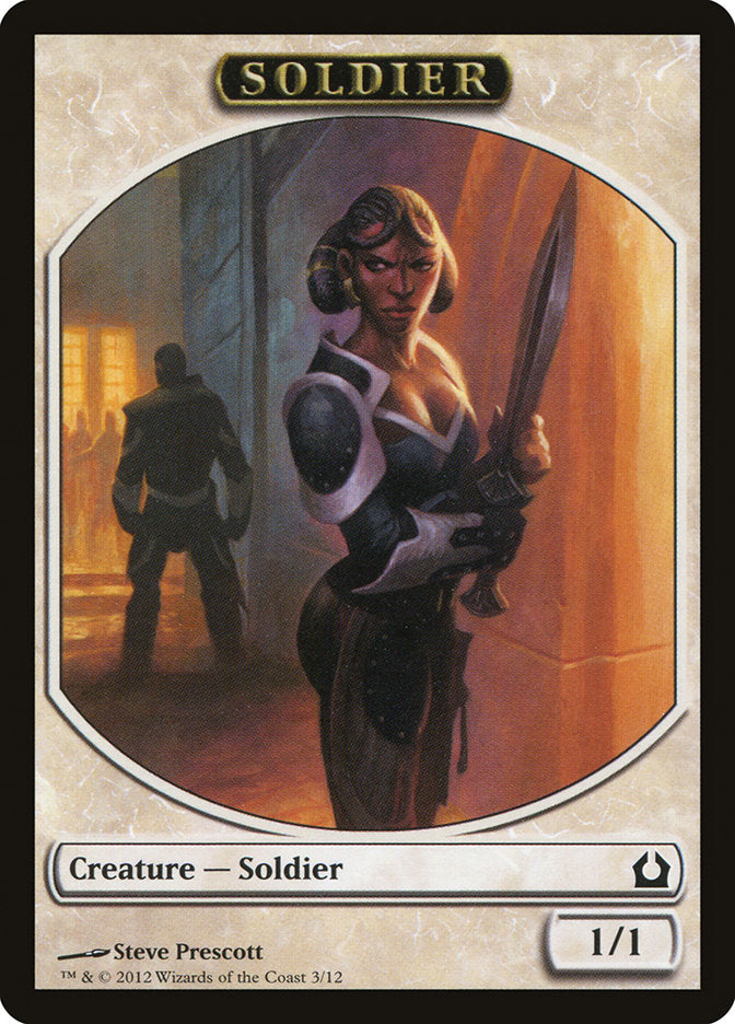 Soldier Token [Return to Ravnica Tokens] | Clutch Gaming