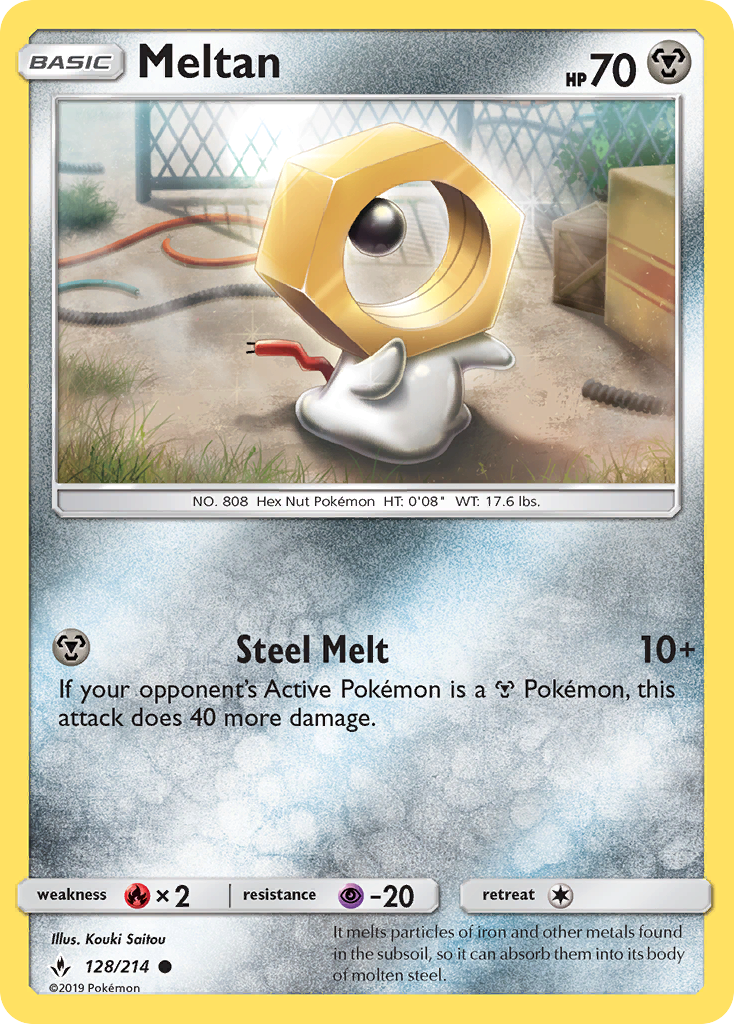 Meltan (128/214) [Sun & Moon: Unbroken Bonds] | Clutch Gaming