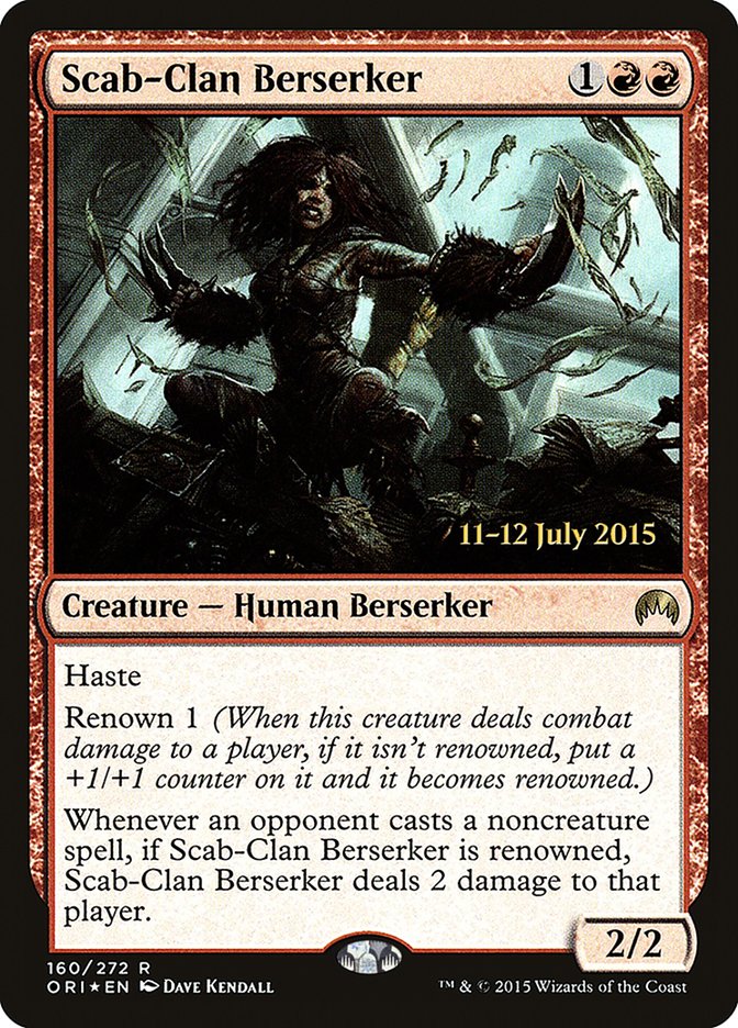 Scab-Clan Berserker [Magic Origins Prerelease Promos] | Clutch Gaming