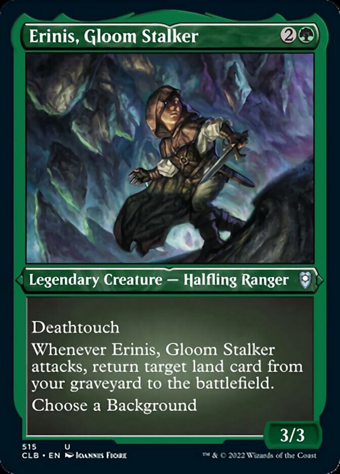 Erinis, Gloom Stalker (Foil Etched) [Commander Legends: Battle for Baldur's Gate] | Clutch Gaming
