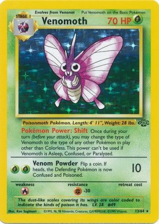 Venomoth (13/64) [Jungle Unlimited] | Clutch Gaming