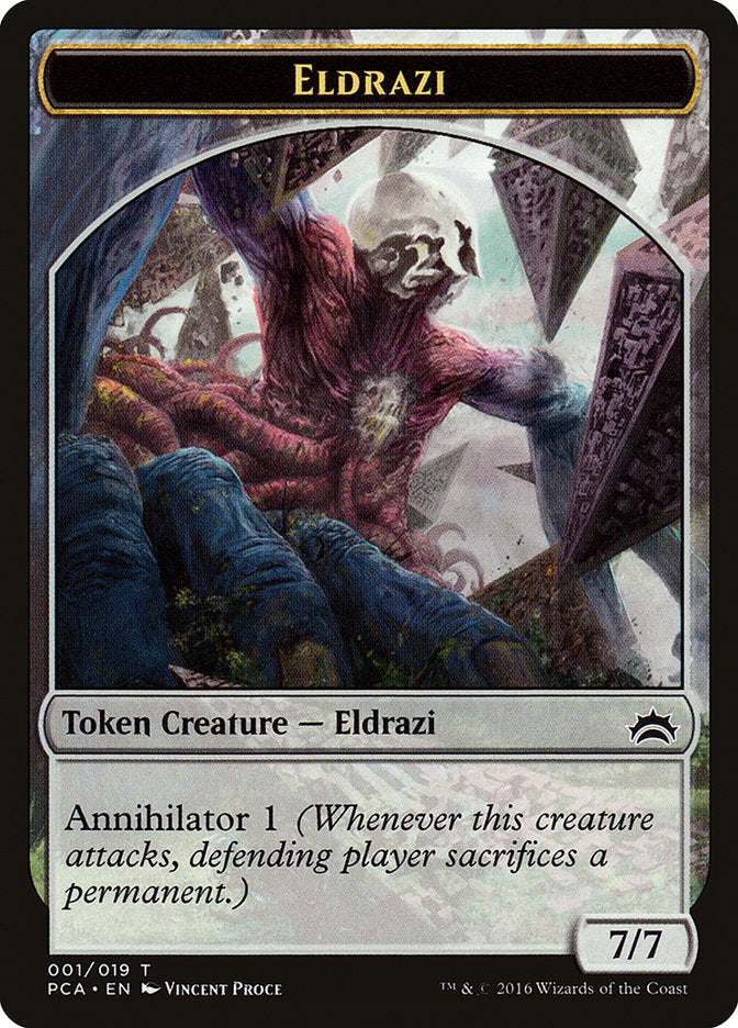 Eldrazi Spawn (003) // Eldrazi Double-Sided Token [Planechase Anthology Tokens] | Clutch Gaming