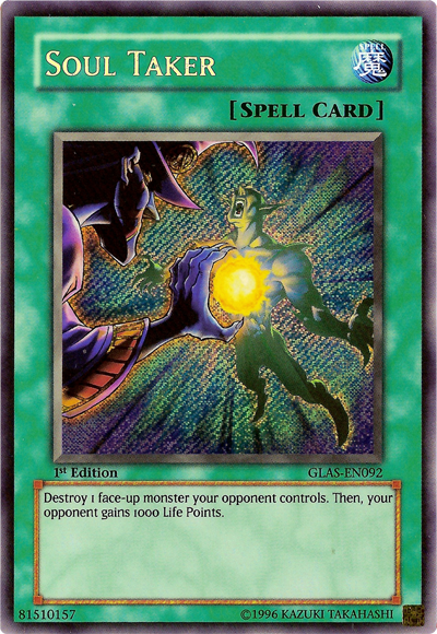 Soul Taker [GLAS-EN092] Secret Rare | Clutch Gaming
