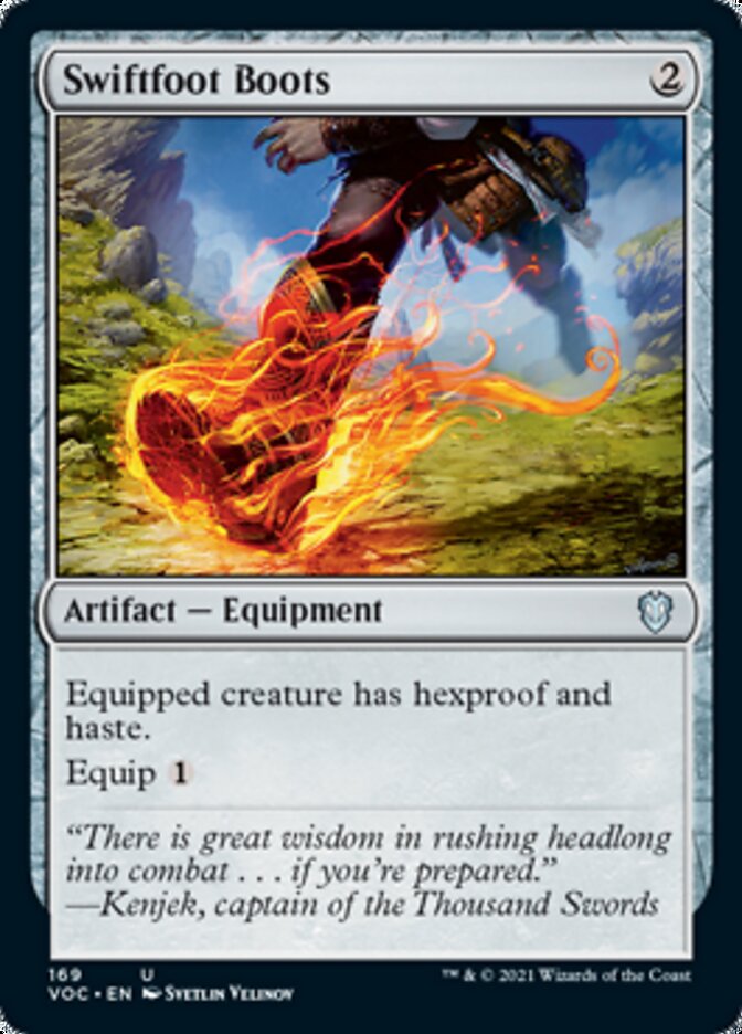 Swiftfoot Boots [Innistrad: Crimson Vow Commander] | Clutch Gaming