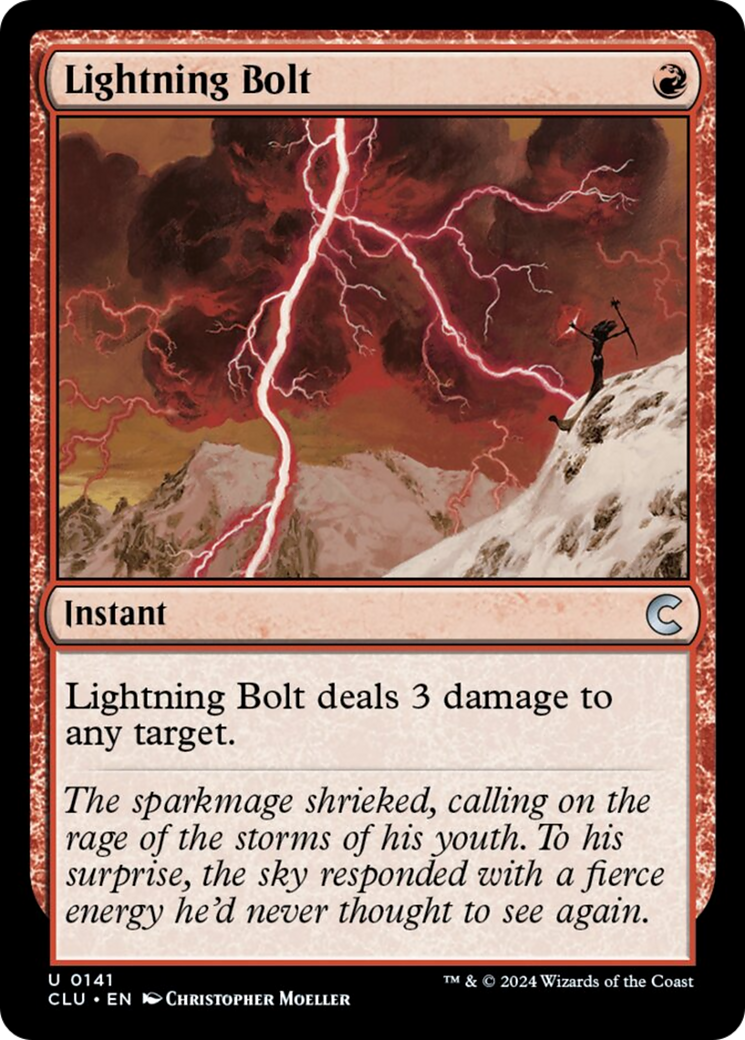 Lightning Bolt [Ravnica: Clue Edition] | Clutch Gaming