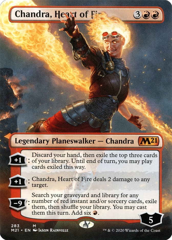 Chandra, Heart of Fire (Borderless) [Core Set 2021] | Clutch Gaming