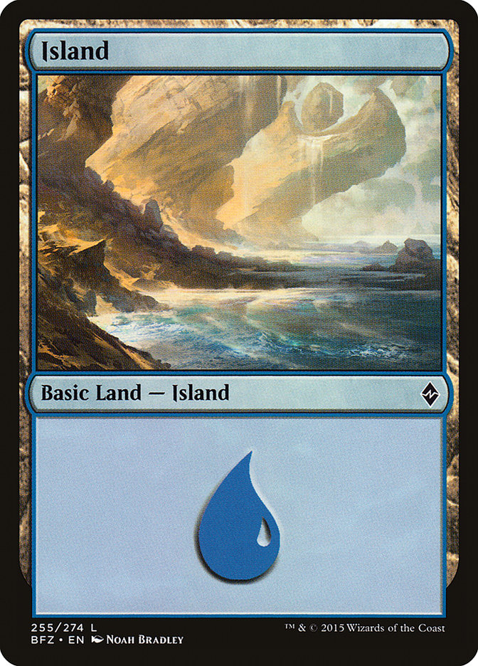 Island (255a) [Battle for Zendikar] | Clutch Gaming