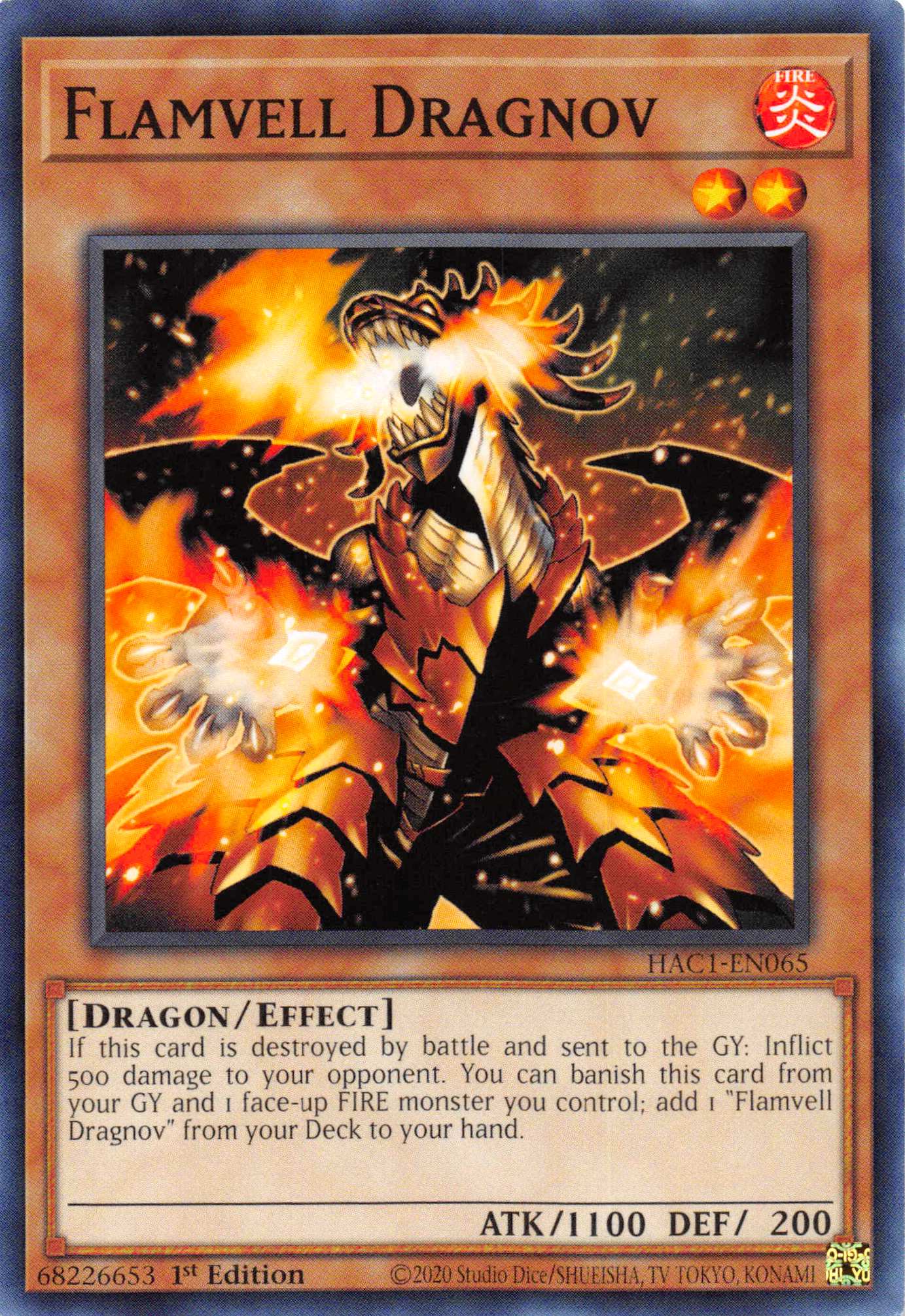 Flamvell Dragnov [HAC1-EN065] Common | Clutch Gaming